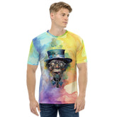 Trumpeter's Tuneful Twirls  Men's Crew Neck T-Shirt